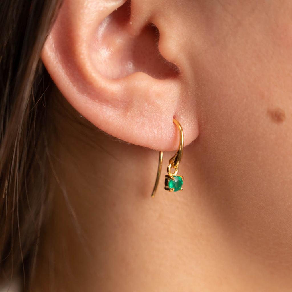 Guldbelagt sølv mini ørestikker øreringe mulighed for tilpasning og skræddersyede smykker se sisi copenhagen smykker til kvinder.
