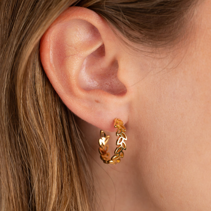 BLOOM LARGE GOLDEN CREOL EARRING