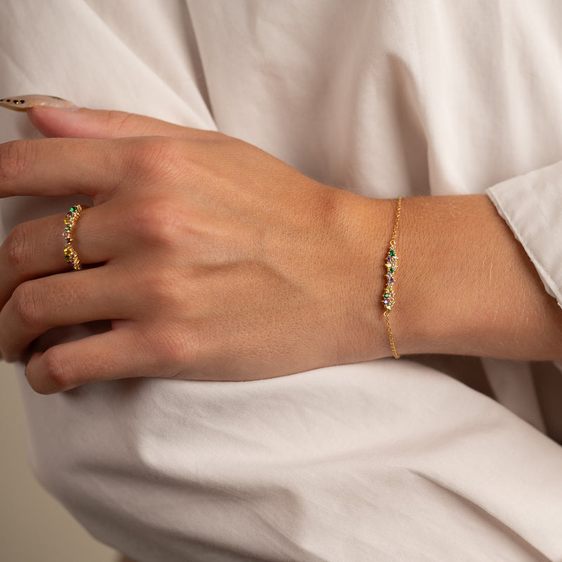 CLAIR RAINBOW GOLDEN BRACELET