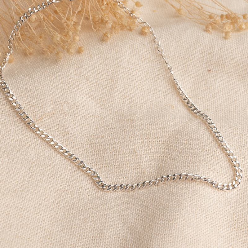 SIA SMALL PANZER SILVER ANKLET
