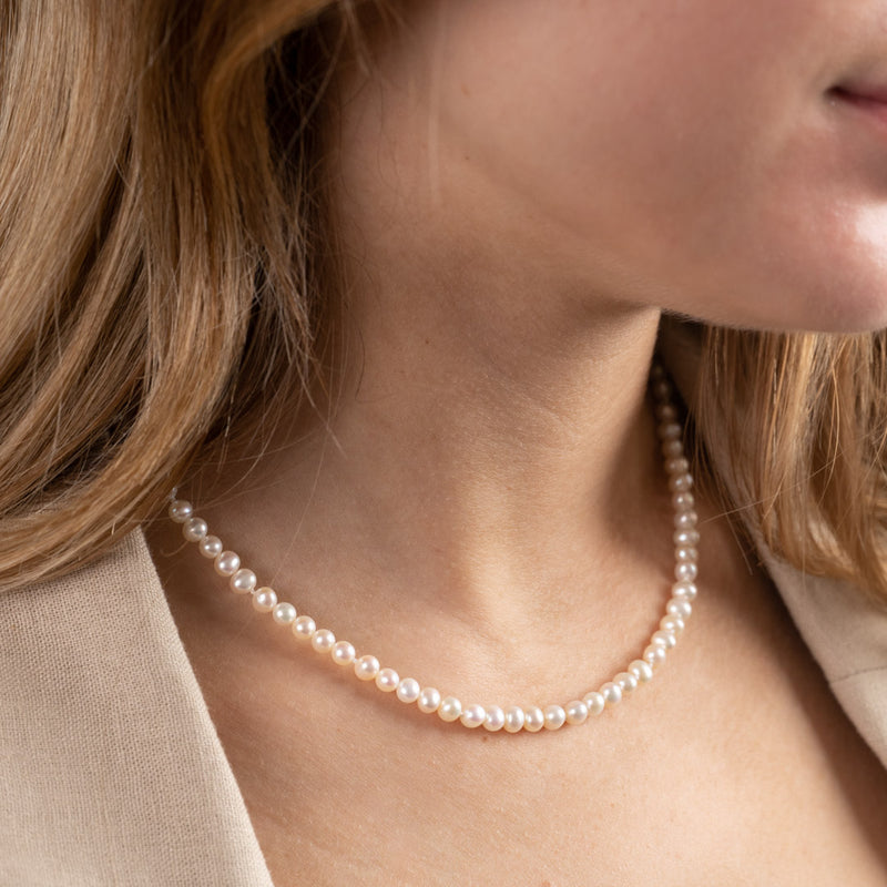 BLAIR PEARL SOLID GOLD NECKLACE