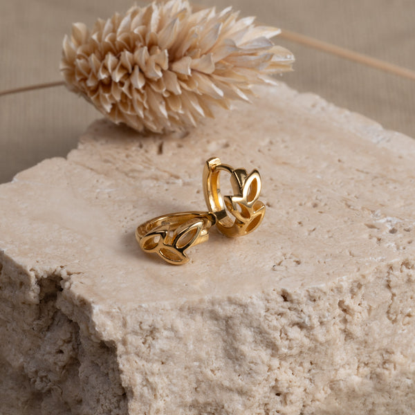 BLOOM SMALL GOLDEN CREOL EARRING