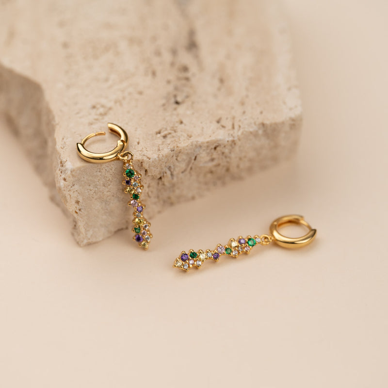 CLAIR RAINBOW GOLDEN DROP EARRING