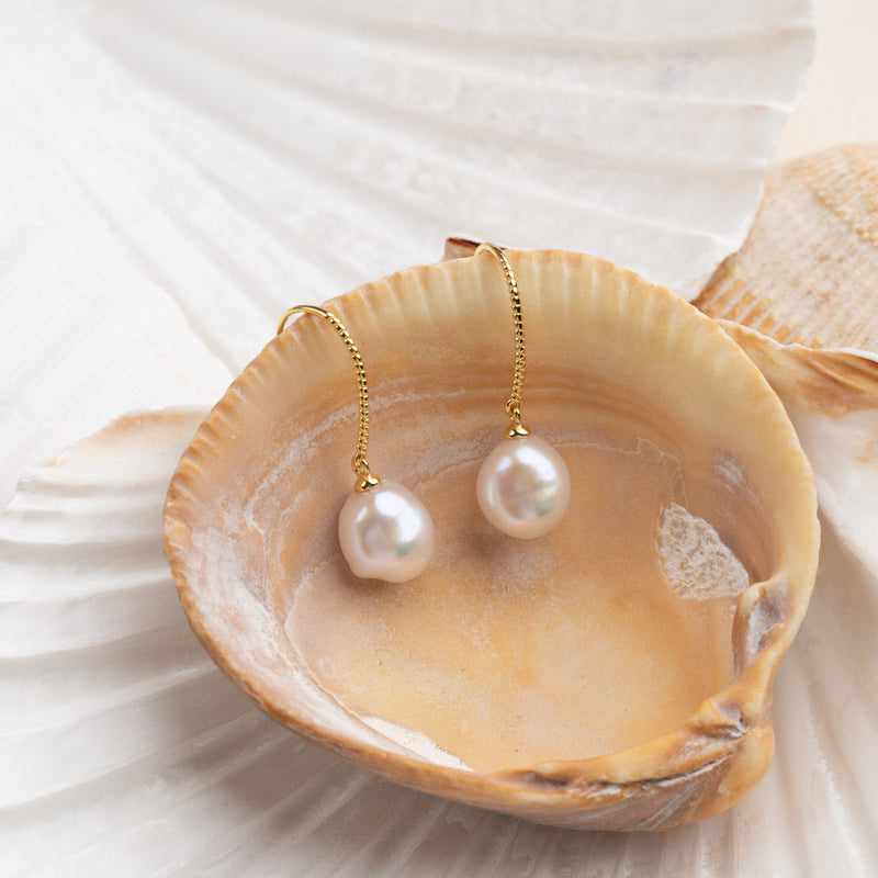 EBBA PEARL GOLDEN EARRING