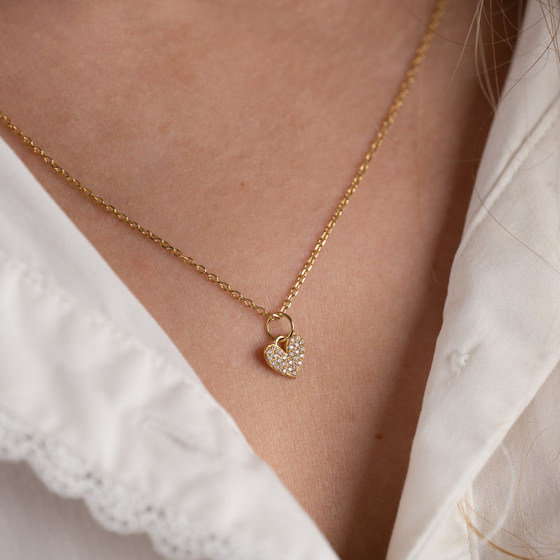 ESME CRYSTAL GOLDEN NECKLACE