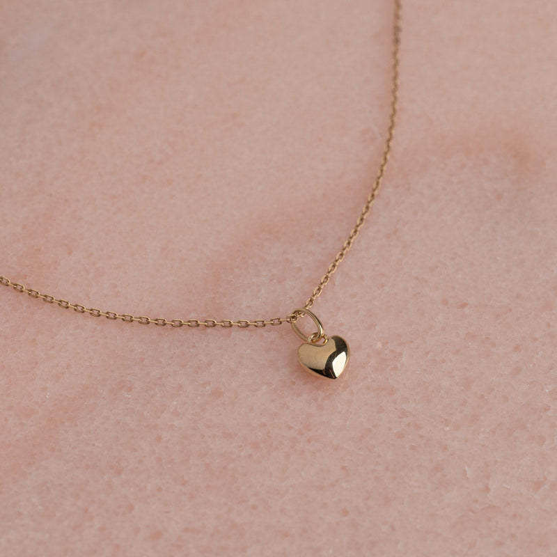 HEART SOLID GOLD PENDANT