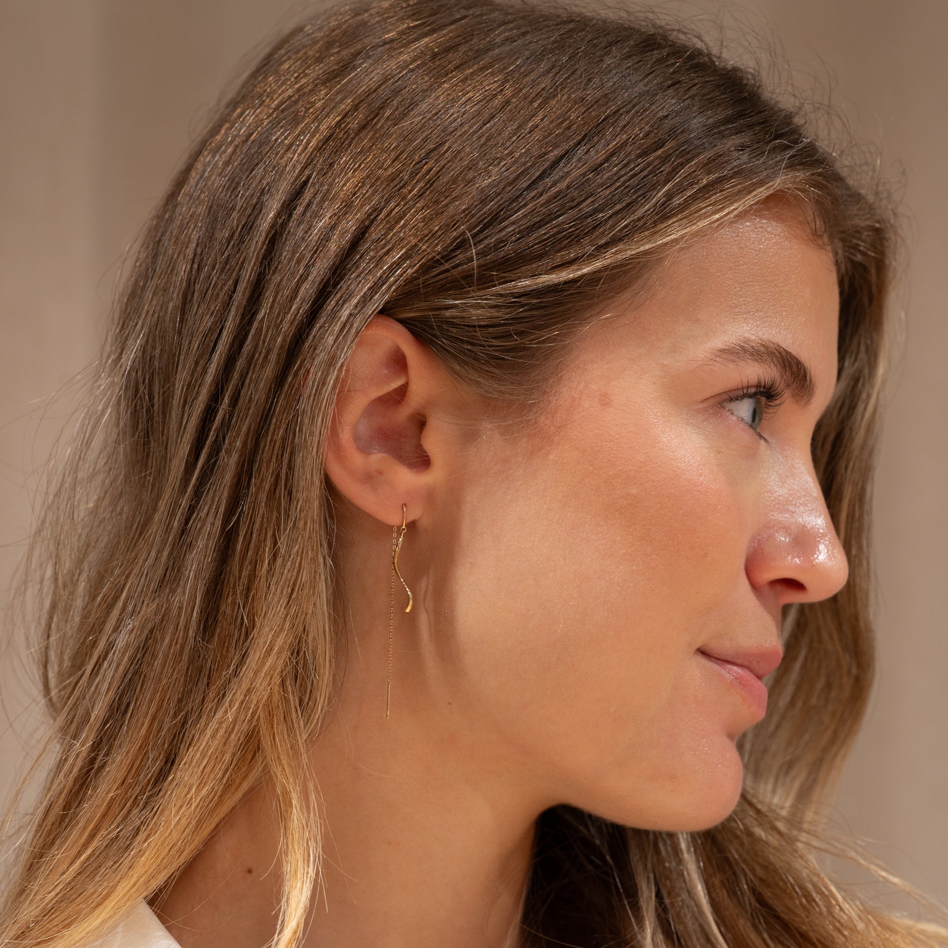 Solid Gold Drop IRMA SOLID GOLD DROP EARRING | Fri fragt ved 249,- – Sisi Copenhagen