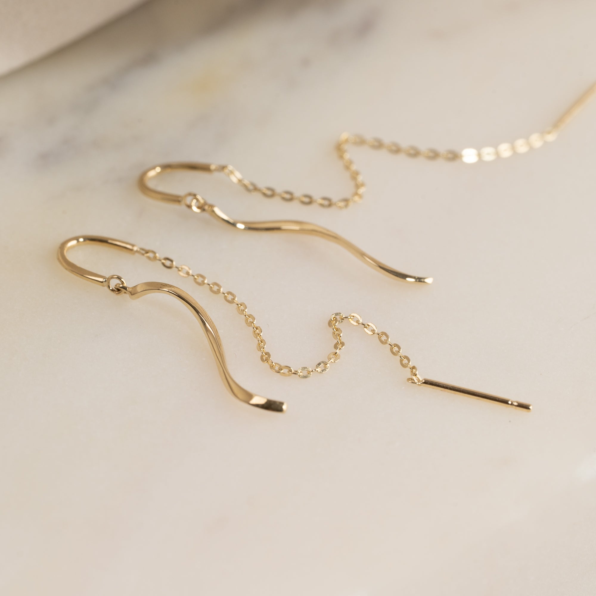 Solid Gold Drop IRMA SOLID GOLD DROP EARRING | Fri fragt ved 249,- – Sisi Copenhagen