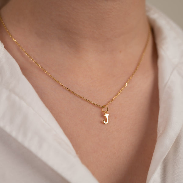 LETTER J GOLDEN NECKLACE