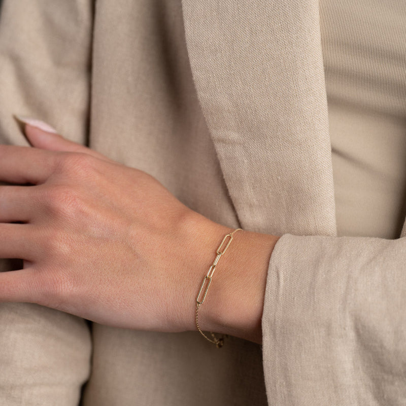 NATALIE SOLID GOLD BRACELET