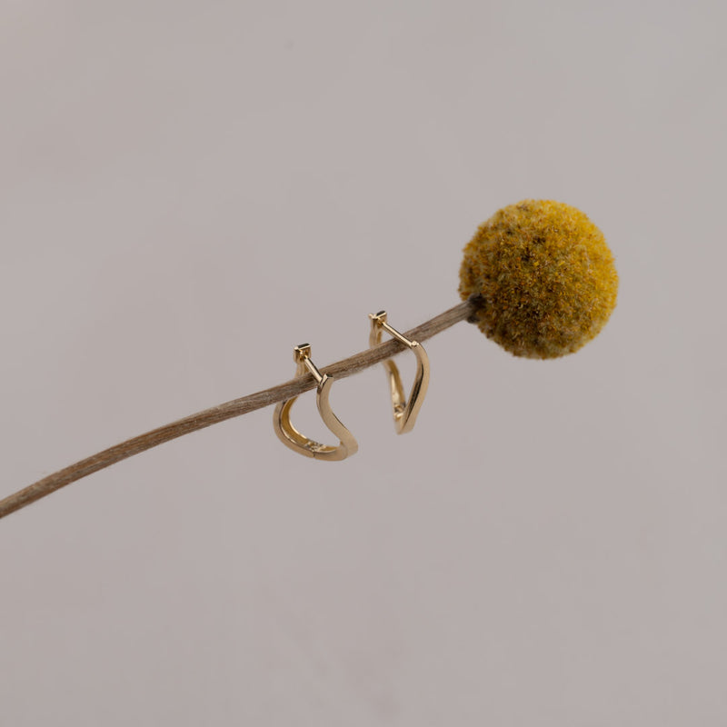 SERENA SOLID GOLD CREOL EARRING