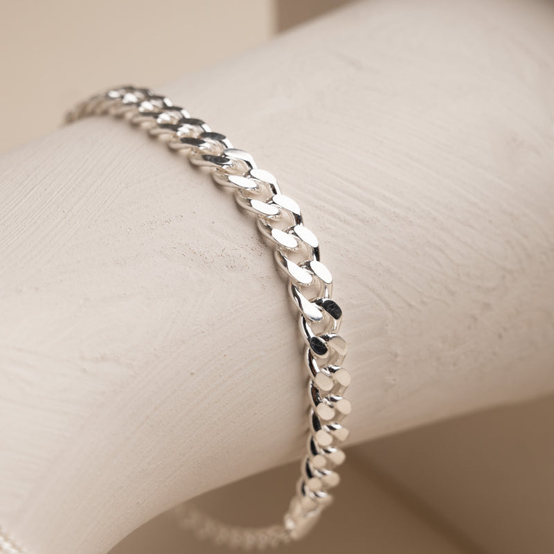 SIA LARGE PANZER SILVER BRACELET