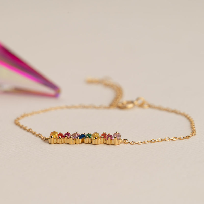 VERONICA RAINBOW GOLDEN BRACELET