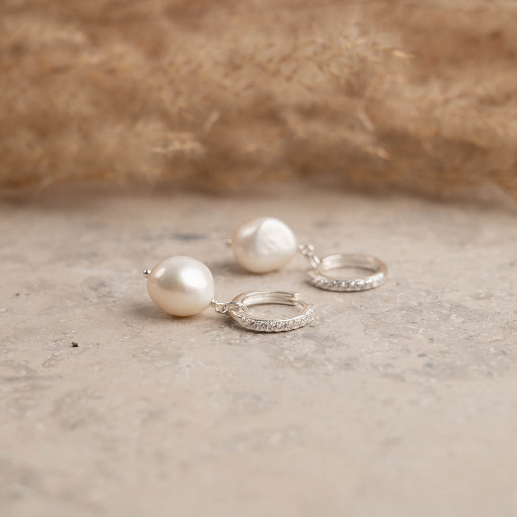 Guldbelagt sølv perle halskæde barokke perler i høj kvalitet bestil sisi smykker online.