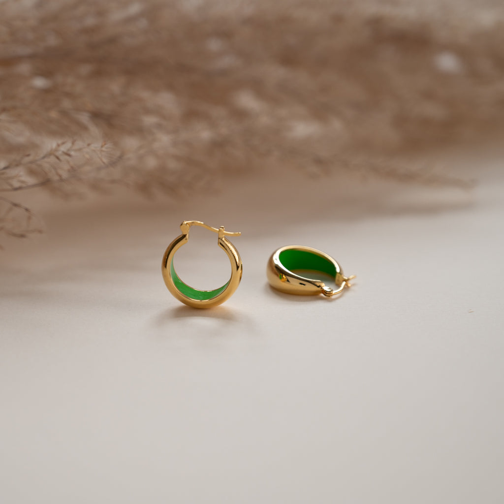 Guldbelagt sølv mini ørestikker øreringe bæredygtige og ansvarlige produktionsmetoder se vores smykker til kvinder sisi copenhagen.