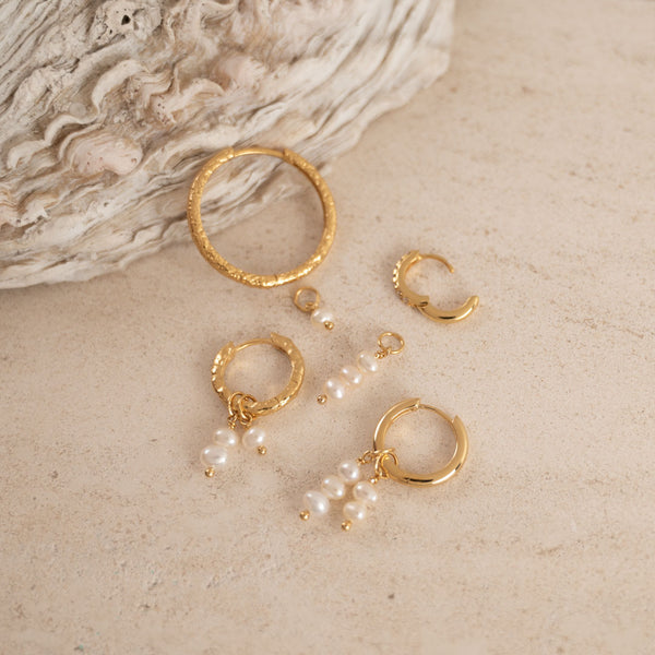 Sterlingsølv perle øreringe klassiske perler produceret i gode materialer kom forbi sisi copenhagen østerbro.