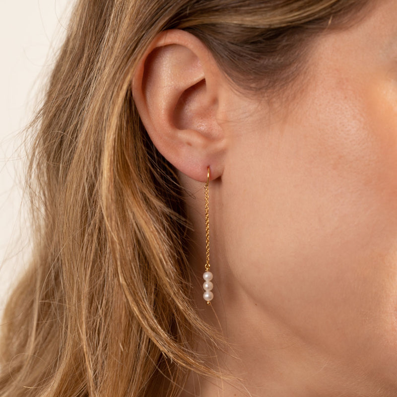 Guldbelagt sølv perle halskæde klassiske perler i tidløse designs se smykkebutik østerbrogade.