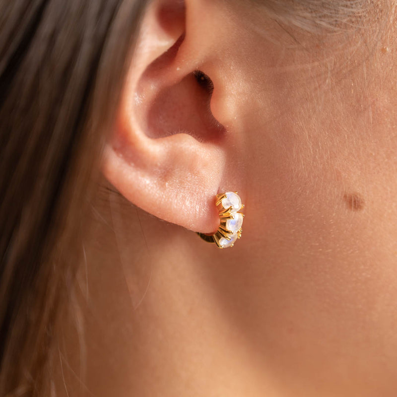 Forgyldt sølv mini ørestikker øreringe findes også i massiv guld bredt udvalg af smykker.