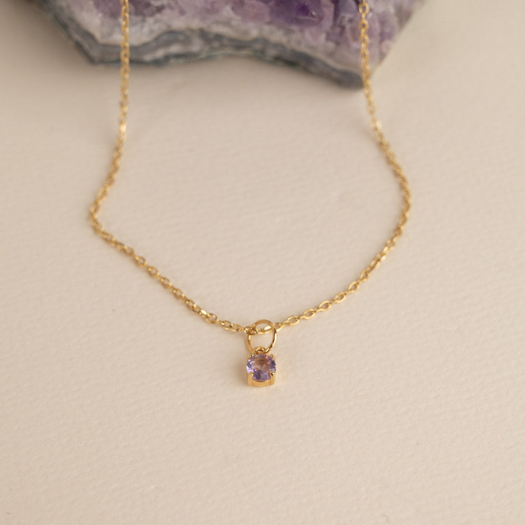 Guldbelagt sølv lilla ametyst halskæde personlig og professionel kundeservice sisi smykker til kvinder se mere.