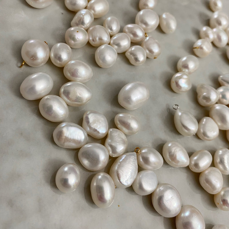 Massiv guld perle halskæde barokke perler til gode prise sisi copenahgen smykker bestil online.