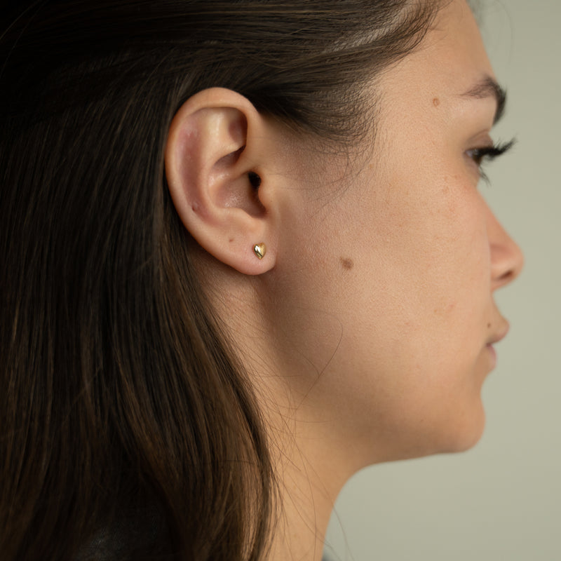 etnisk Karakter markedsføring Hjerte øreringe | Ørestikker i guld | Besøg Sisi Copenhagen