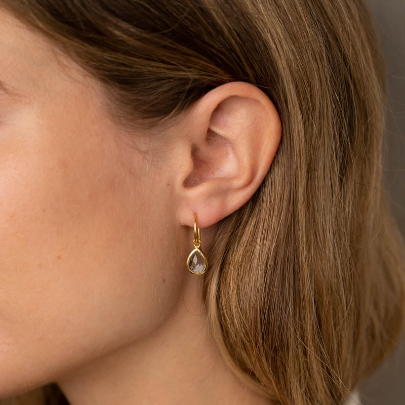 Guldbelagt sølv store creoler øreringe fremstilles i eco sølv bestil sisi smykker online.