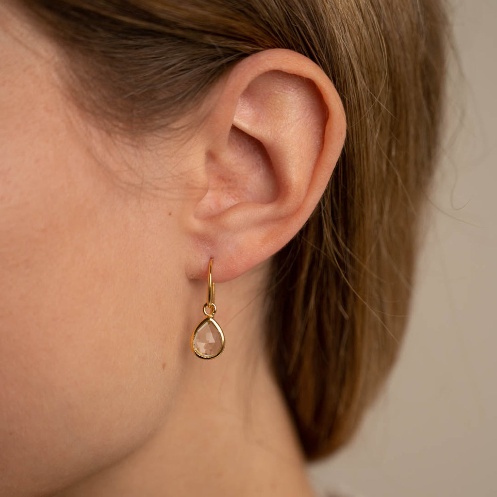 Forgyldt sølv medium øreringe mulighed for at købe smykker som gaveindpakning med personlig hilsen bestil online hos sisi copenhagen.