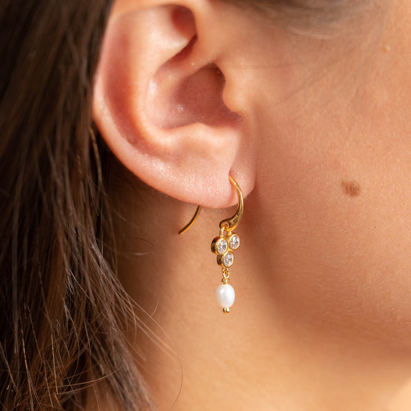Forgyldt sterlingsølv store ørestikker øreringe unikke og eksklusive designs bestil smykker fra sisi copenhagen i dag.