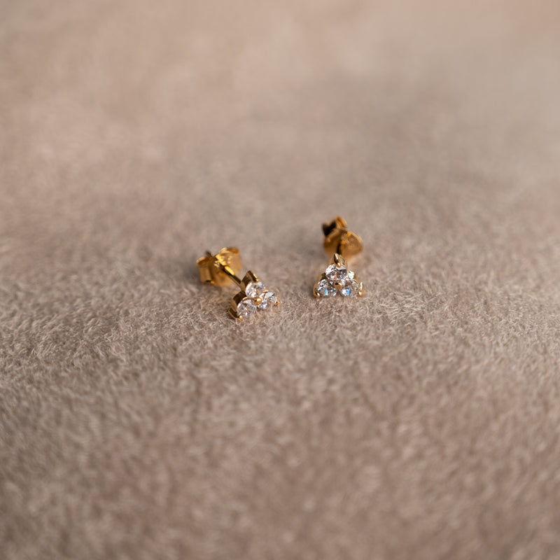 Forgyldt sterlingsølv små ørestikker øreringe emalje til gode prise bestil dine sisi smykker her.