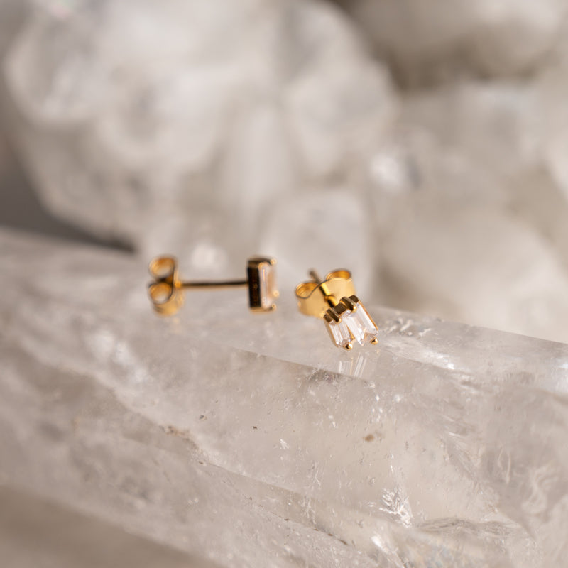 Forgyldt sølv mini ørestikker øreringe i højeste kvalitet sisi copenahgen smykker bestil online.